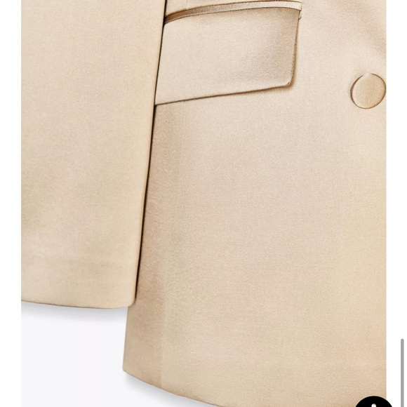 Satin Double-Breasted Blazer and pants. Size XS - Picture 8 of 11